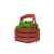 Композиция Корзинка со мхом, 4500605, Цвет: зеленый,темно-красный, изображение 3
