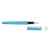 Ручка металлическая роллер Brush R GUM soft-touch с зеркальной гравировкой, 188019.12, Цвет: голубой, изображение 2