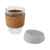 Стеклянный стакан с силиконовой крышкой и пробковой манжетой Lidan, 10066582, Цвет: серый,прозрачный,натуральный, Объем: 360, изображение 4