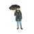 Зонт складной Pocky автомат, 100169, Цвет: черный, изображение 7