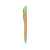 Ручка шариковая бамбуковая STOA, HW8034S111429, Цвет: бежевый,зеленое яблоко, изображение 2
