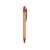 Ручка шариковая бамбуковая STOA, HW8034S16029, Цвет: бежевый,красный, изображение 4