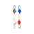 Брелок для ключей DOKI с карабином и выдвижным кольцом, KO4209S160, Цвет: красный, изображение 2