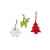 Войлочное рождественское украшение ABEND, северный олень, XM1302S1513, Цвет: зеленое яблоко, изображение 2