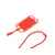 Силиконовый шнурок DALVIK с держателем мобильного телефона и карт, LY7046S160, Цвет: красный, изображение 4