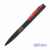 Ручка шариковая 'Lip', покрытие soft touch, черный с красным, Цвет: черный с красным