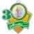 1771-001 Акриловая медаль гимнастика 1, 2, 3 место (зеленый), Цвет: зеленый, изображение 2
