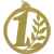 1786-000 Акриловая медаль 1, 2, 3 место, золото, Цвет: Золото, изображение 2