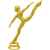 2328-140 Фигура Аэробика спортивная, золото, Цвет: Золото, изображение 2