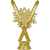 2331-110 Фигура Лыжи, золото, изображение 2