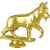 2336-090 Фигура Собака, золото, Цвет: Золото, изображение 2