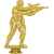 2523-100 Фигура Пейнтбол, золото, Цвет: Золото, изображение 2