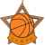 2868-001 Акриловая медаль баскетбол, бронза, Цвет: Бронза, изображение 2