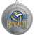 3614-104 Медаль Волейбол с УФ печатью, серебро, Цвет: серебро, изображение 2