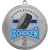 3614-107 Медаль Хоккей с УФ печатью, серебро, Цвет: серебро, изображение 2