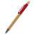 Ручка &quot;Авалон&quot; с корпусом из бамбука и софт-тач вставкой, красный, Цвет: красный, изображение 3