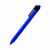 Ручка пластиковая с текстильной вставкой Kan, синяя, Цвет: синий, изображение 2