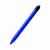 Ручка пластиковая с текстильной вставкой Kan, синяя, Цвет: синий, изображение 3