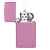 Зажигалка ZIPPO Slim® с покрытием Pink Matte, латунь/сталь, розовая, матовая, 29x10x60 мм, изображение 3