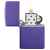 Зажигалка ZIPPO Classic с покрытием Purple Matte, латунь/сталь, фиолетовая, матовая, 38x13x57 мм, изображение 3