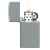 Зажигалка ZIPPO Slim® с покрытием Flat Grey, латунь/сталь, серая, глянцевая, 29x10x60 мм, изображение 3