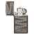 Зажигалка 65th Anniversary Zippo Slim® с покрытием Black Ice®, латунь/сталь, чёрная, 29x10x60 мм, изображение 3