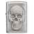 Зажигалка ZIPPO Skull Design с покрытием Brushed Chrome, латунь/сталь, серебристая, 38x13x57 мм, изображение 2