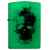 Зажигалка ZIPPO Skull Design с покрытием Glow In The Dark Green, латунь/сталь, белая, 38x13x57 мм, изображение 7