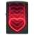 Зажигалка ZIPPO Hearts Design с покрытием Black Light, латунь/сталь, черная, матовая, 38x13x57 мм, изображение 2