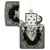 Зажигалка ZIPPO Heart Design с покрытием Iron Stone, латунь/сталь, серая, 38x13x57 мм, изображение 3