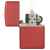 Зажигалка ZIPPO Classic с покрытием Red Matte, латунь/сталь, красная, матовая, 38x13x57 мм, изображение 3