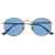 Очки солнцезащитные ZIPPO, унисекс, золотистые, оправа из меди, голубые линзы, изображение 2