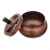 Пепельница S.Quire круглая, сталь, покрытие хром, бронзов. краска, бронзовая, с черн. ручкой, 130 мм, изображение 2