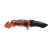Нож складной Stinger, 100 мм, (чёрный), материал рукояти: алюминий (оранжевый камуфляж), изображение 3