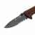 Нож складной Stinger, 80 мм (чёрный), материал рукояти: сталь/сандаловое дерево (коричневый), изображение 4