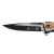 Нож складной Stinger, 120 мм, (черный/серебристый), материал рукояти: нержавеющая сталь/дерево, изображение 4