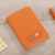 Шильд металлический, покрытие soft touch, подложка хром, оранжевый, Цвет: оранжевый, изображение 5