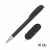Набор ручка + флеш-карта 16 Гб в футляре, черный, покрытие soft grip, черный, изображение 2