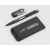 Набор ручка + флеш-карта 16Гб + зарядное устройство 4000 mAh в футляре, softgrip, черный, изображение 2
