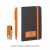 Подарочный набор 'Пьемонт', покрытие soft touch, черный с оранжевым, Цвет: черный с оранжевым, изображение 2