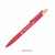 Ручка шариковая 'Matt' из переработанного алюминия и пластика, с кнопкой из бамбука, красный, Цвет: красный, изображение 3