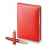 Подарочный набор: Ручка роллер Parker IM Premium T318 Red GT, цвет чернил черный и красный недатированный ежедневник с золотым срезом, изображение 3