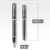 Подарочный набор: Перьевая ручка Parker IM Metal, F221, цвет: Black GT, перо: M и Ежедневник недатированный черный, изображение 12