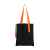 Шоппер Superbag black (чёрный с оранжевым), Цвет: чёрный с оранжевым, изображение 3