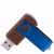 Флешка TWIST WOOD COLOR Темное дерево с синим 4014.32.01.4ГБ, изображение 2
