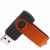 Флешка TWIST COLOR MIX Черная с оранжевым 4016.08.05.8ГБ, изображение 2