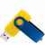 Флешка TWIST COLOR MIX Желтая с синим 4016.04.01.16ГБ3.0, изображение 2