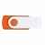 Флешка TWIST WHITE COLOR Оранжевая с белым 4015.05.07.32ГБ, изображение 3
