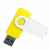Флешка TWIST WHITE COLOR Желтая с белым 4015.04.07.64ГБ, изображение 2