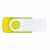 Флешка TWIST WHITE COLOR Желтая с белым 4015.04.07.8ГБ, изображение 3